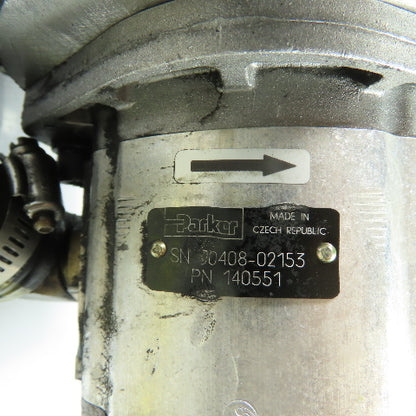Crown 020944-00R W6AF07 Lift Truck 24VDC Hydraulic Pump Motor W/ Parker 140551
