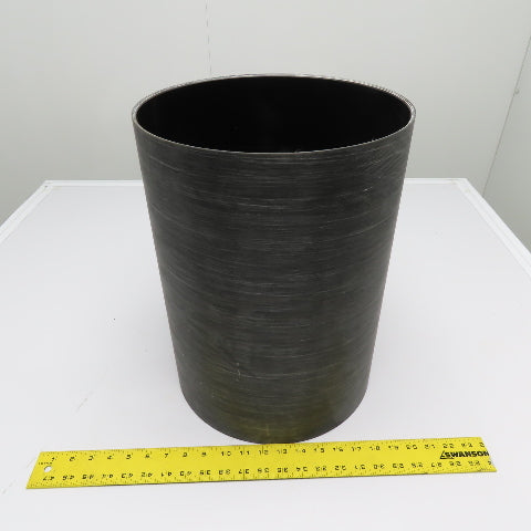 12" Bore x 16-1/2" Long Black Composite Air Cylinder Sleeve Tube 3/16" Wall
