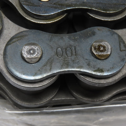 Mahera 100-2 Roller Chain #100 Double Strand With Connecting Master Links 76"