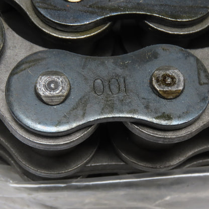 Mahera 100-2 Roller Chain #100 Double Strand With Connecting Master Links 76"