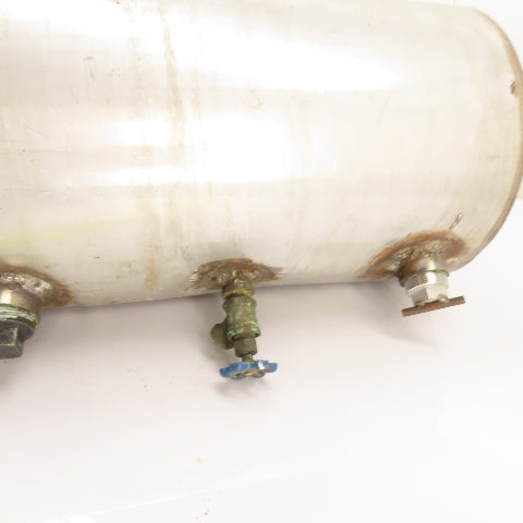 9 Gallon Stainless Steel Horizontal Compressed Air Receiver Storage Tank