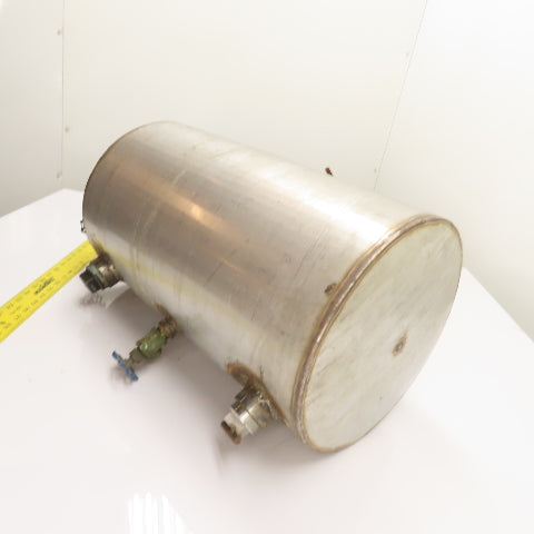 9 Gallon Stainless Steel Horizontal Compressed Air Receiver Storage Tank