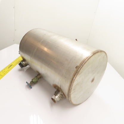 9 Gallon Stainless Steel Horizontal Compressed Air Receiver Storage Tank