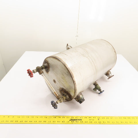 9 Gallon Stainless Steel Horizontal Compressed Air Receiver Storage Tank
