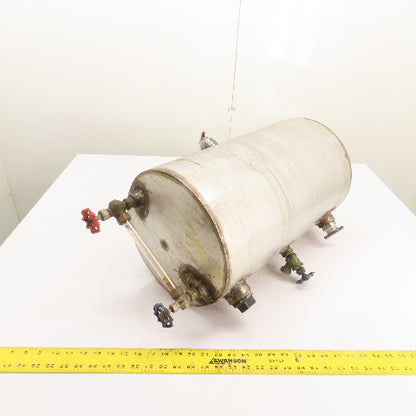 9 Gallon Stainless Steel Horizontal Compressed Air Receiver Storage Tank