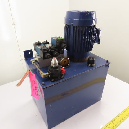 1.5HP 15 Gallon Hydraulic Power Unit 3Ph 230/460V
