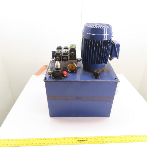 1.5HP 15 Gallon Hydraulic Power Unit 3Ph 230/460V