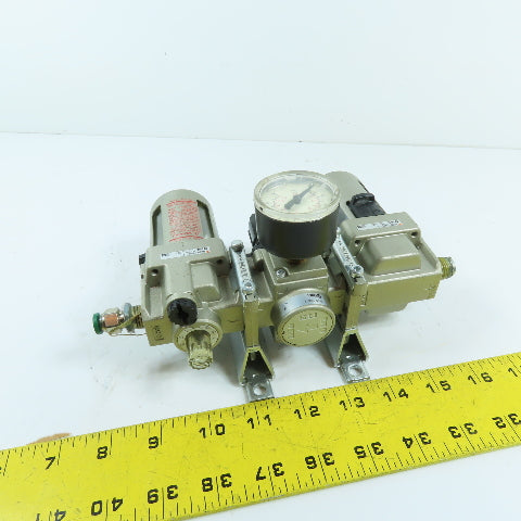 SMC AC25-N02-Z Air Filter Regulator Lubricator FRL 1/4" NPT 150 PSI