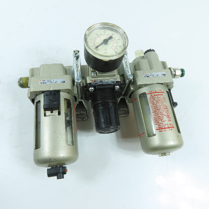 SMC AC25-N02-Z Air Filter Regulator Lubricator FRL 1/4" NPT 150 PSI