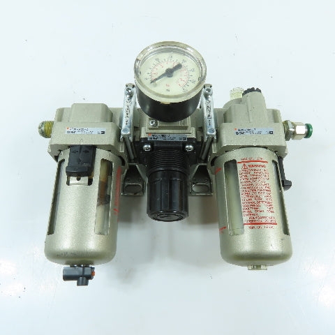 SMC AC25-N02-Z Air Filter Regulator Lubricator FRL 1/4" NPT 150 PSI