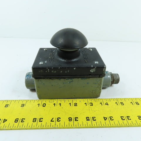 Rees 33962-901 Heavy Duty Mushroom Head Push Button 600VAC 250VDC