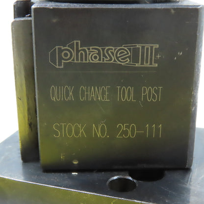Phase II 250-111 Wedge Type Quick Change Tool Post With Locking Handle