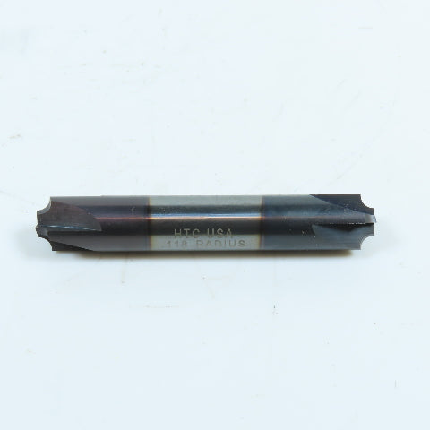 HTC Solid Carbide Double End Corner Rounding Milling Cutter .118 Radius 4 Flute