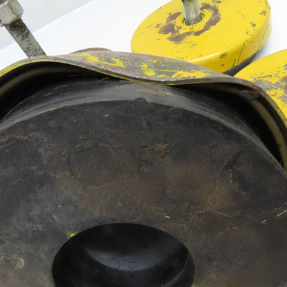 9" x 2-/4" Tall Heavy Duty Machinery Leveling Mount Pads With Threaded Studs