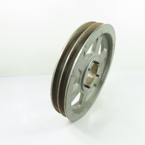 2B11.0SK 2-Groove V-Belt Pulley Sheave SK Bushing 2200RPM 11-3/8" OD 1-3/4" Wide