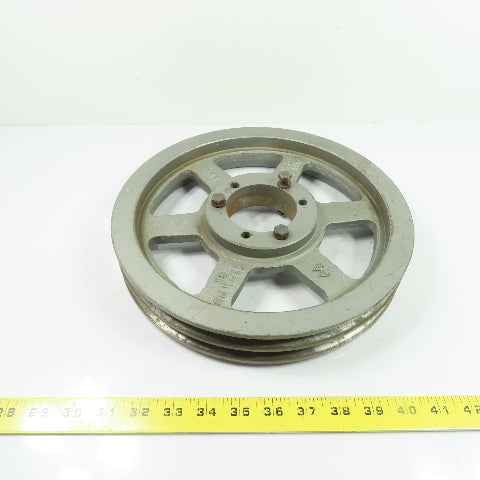 2B11.0SK 2-Groove V-Belt Pulley Sheave SK Bushing 2200RPM 11-3/8" OD 1-3/4" Wide