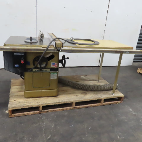 Powermatic 66 10" Cabinet Table Saw Extension Table & Fence 5Hp 208-220/460V