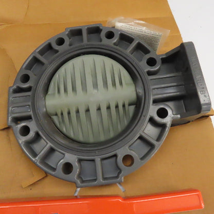 Hayward 8" PVC Butterfly Valve 150 PSI PPL Disc EPDM Liner 416 SS Lever Handle