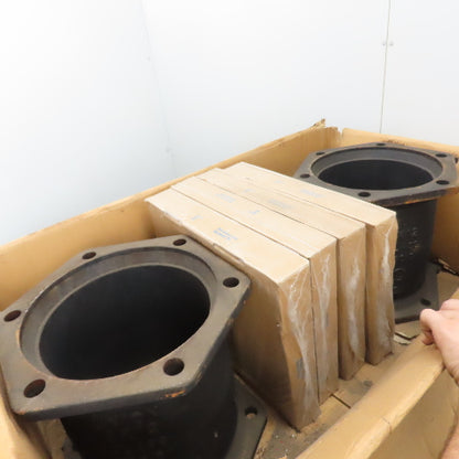 Tyler 8 x 12 Mechanical Joint Ductile Iron Solid Sleeve Class 350 Set