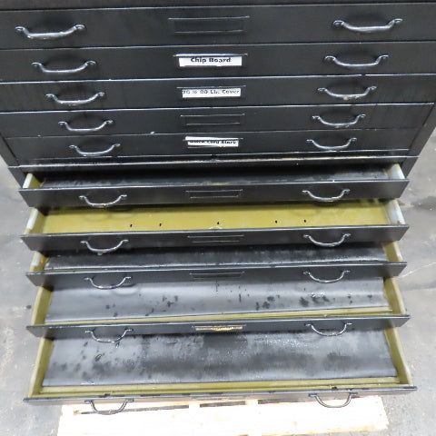 15 Drawer Flat File Drawing Blue Print Cabinet 41" x 28-1/2" x 46" Tall
