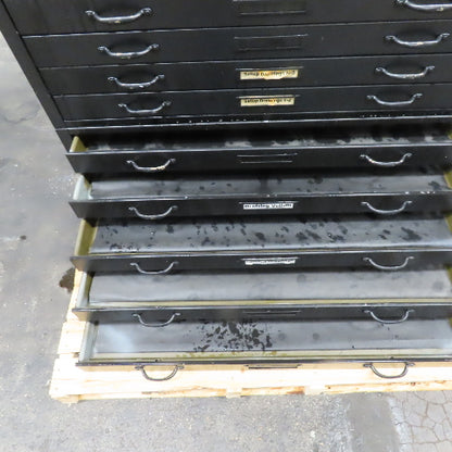 15 Drawer Flat File Drawing Blue Print Cabinet 41" x 28-1/2" x 46" Tall