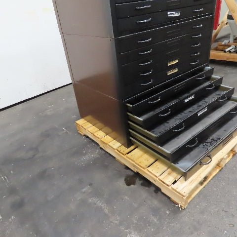 15 Drawer Flat File Drawing Blue Print Cabinet 41" x 28-1/2" x 46" Tall
