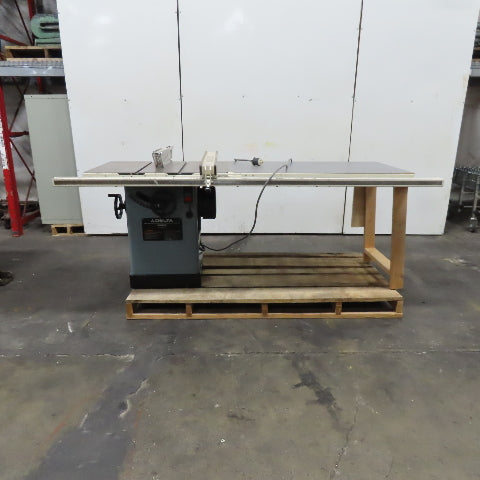 Delta Unisaw 10" Tilting Arbor Cabinet Table Saw 208-220/480V 5Hp Tested