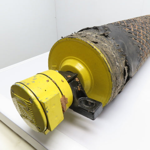 Rulmeca 220M Motorized Conveyor Pulley Roller 1.0HP 8.50" x 39" OD BF 48 FPM