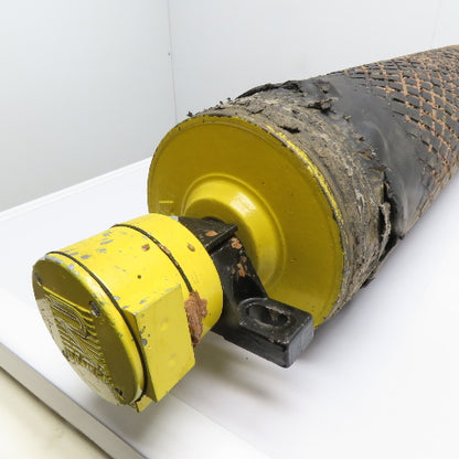 Rulmeca 220M Motorized Conveyor Pulley Roller 1.0HP 8.50" x 39" OD BF 48 FPM