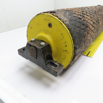 Rulmeca 220M Motorized Conveyor Pulley Roller 1.0HP 8.50" x 39" OD BF 48 FPM