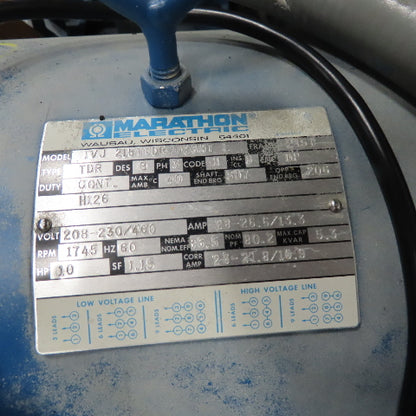 Quincy 350-16 Reciprocating Air Compressor 200 PSI 10Hp 208-230/460V 3Ph 120 Gal