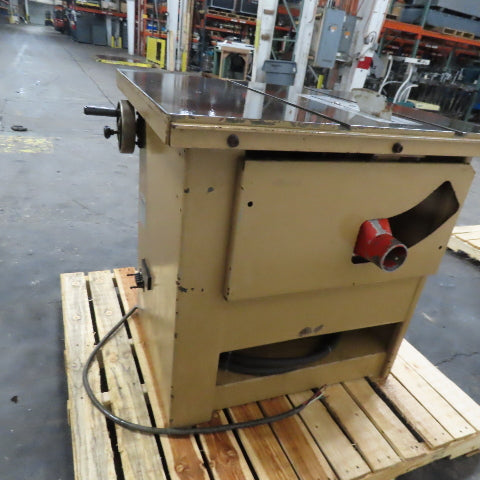 SCMI SI 12 PS Tilting Arbor Table Saw 460V 3Ph 60Hz 4.8kW 90-45° Bevel Tested
