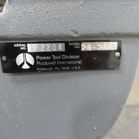 Rockwell 28-200 14" Vertical Wood / Metal Cutting Band Saw 115/230V 1Ph 1/2Hp