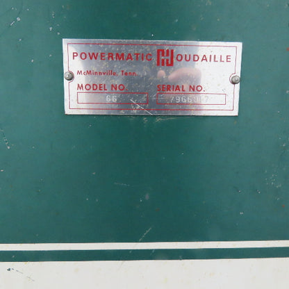 Powermatic 66 10" Tilting Arbor Table Saw with Extension Tables 208-220/480V 3Hp