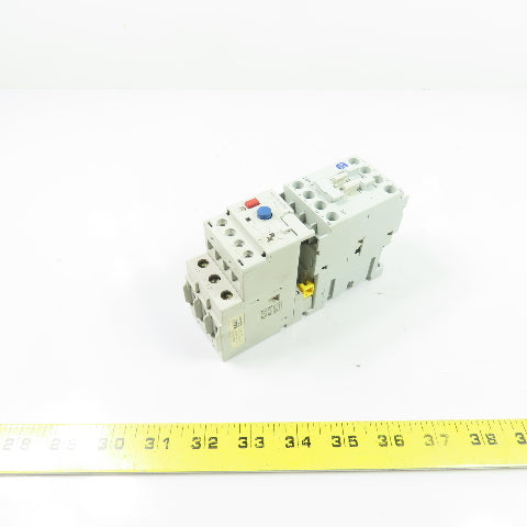 Allen-Bradley 100-C09*10 9A 600V Contactor 120V Coil w/ 193-EECB Relay 1-5A