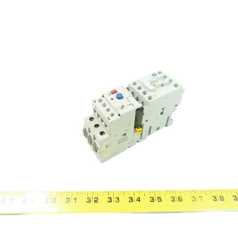 Allen-Bradley 100-C09*10 9A 600V Contactor 120V Coil w/ 193-EECB Relay 1-5A