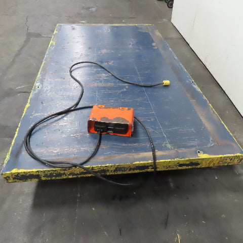 3000 lb. Load Tested Scissor Lift Table 96" x 54" 115V 1Ph 8"-57" Lift