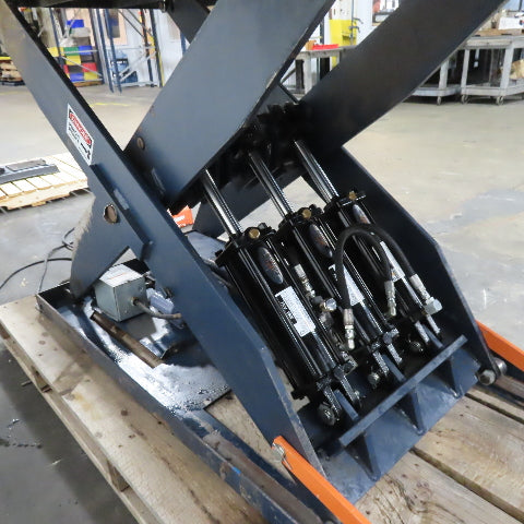 3000 lb. Load Tested Scissor Lift Table 96" x 54" 115V 1Ph 8"-57" Lift