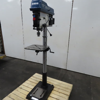 Rikon 30-217 17" Floor Drill Press Variable Speed 1.5 HP 115/230V 1Ph Tested