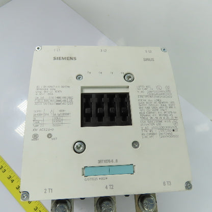 Siemens 3RT1076-6AR36 Sirius 500A 3-Pole Power Contactor 440-480V Coil