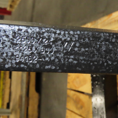 Crown 94182-3 42" x 4" Class II 16" Carriage Forklift Fork Set 2500 lb. Capacity