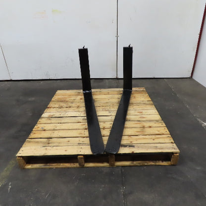 Crown 94182-3 42" x 4" Class II 16" Carriage Forklift Fork Set 2500 lb. Capacity