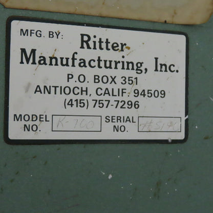 Ritter R-700 4" x 132" Horizontal Double Sided Edge Sander 115/208-230V 1Ph