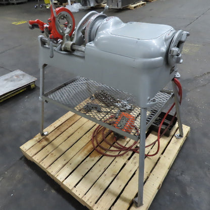 RIDGID 535 Pipe & Bolt Threading Machine on Stand 115V 15A 1Ph & Extras