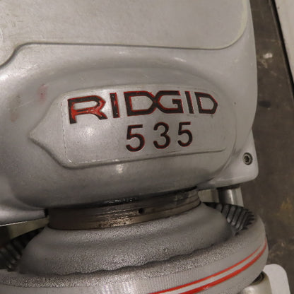 RIDGID 535 Pipe & Bolt Threading Machine on Stand 115V 15A 1Ph & Extras