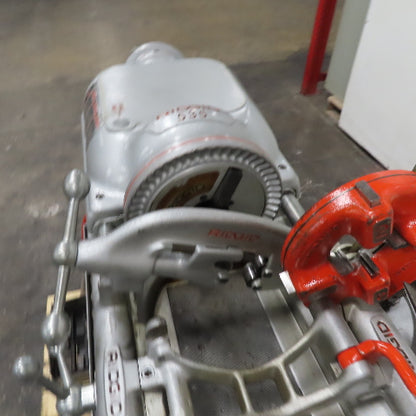 RIDGID 535 Pipe & Bolt Threading Machine on Stand 115V 15A 1Ph & Extras