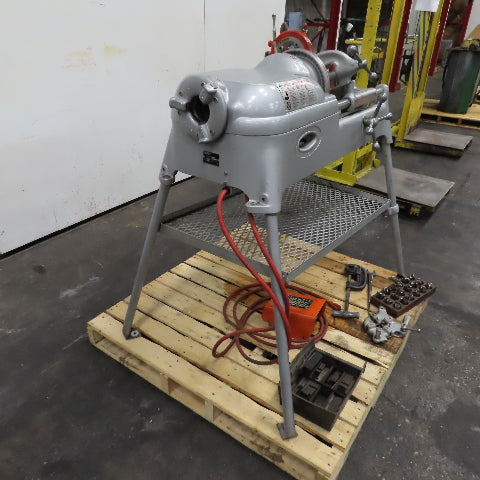 RIDGID 535 Pipe & Bolt Threading Machine on Stand 115V 15A 1Ph & Extras