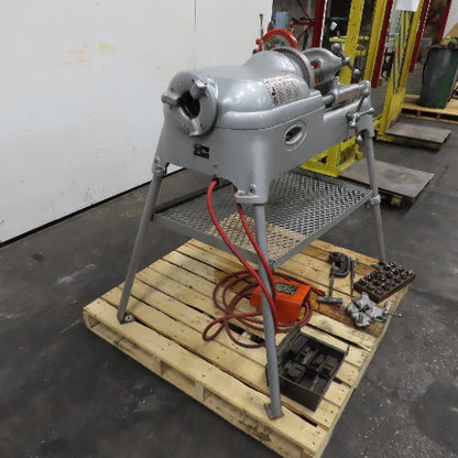 RIDGID 535 Pipe & Bolt Threading Machine on Stand 115V 15A 1Ph & Extras