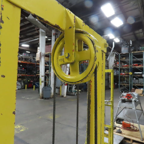 24" x 24" 1 Ton Load Tested Manual Hand Crank Winch Lift Table Cart 4"-35" Lift