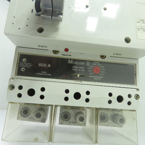 Moeller ZMA-600-NZM10-NA NZM10-600N-NA 600A 3P Circuit Breaker 600V W/ D-NZM 10